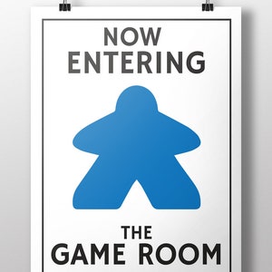 The Blue Meeple Board Game Piece Poster for Sale by WibbleDesign