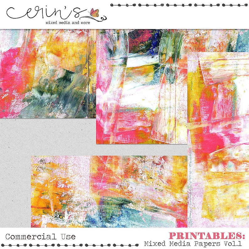 Printable Mixed Media Papersjunk Journal Printable - Etsy