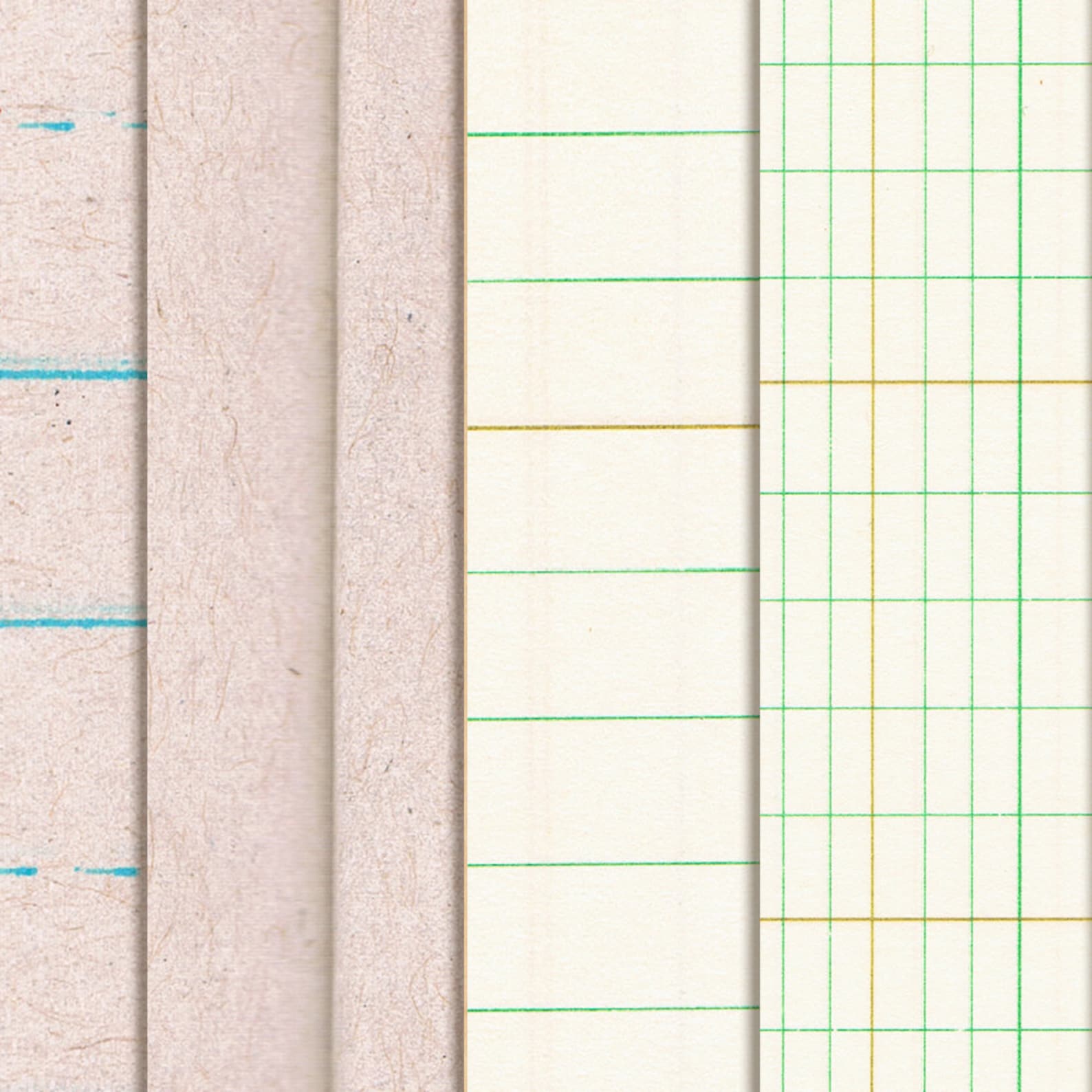Notebook Paper Digital Paper Digital Lined Paper~digital Notebook Paper~digital School Paper~ledger ...