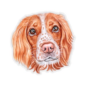 English Springer Spaniel Sticker~Hand Drawn Dogs Kiss-Cut Decal~Pretty Pet Accessories~Gift for Dog Lover~Springer Spaniel Gifts~ Dog Mum