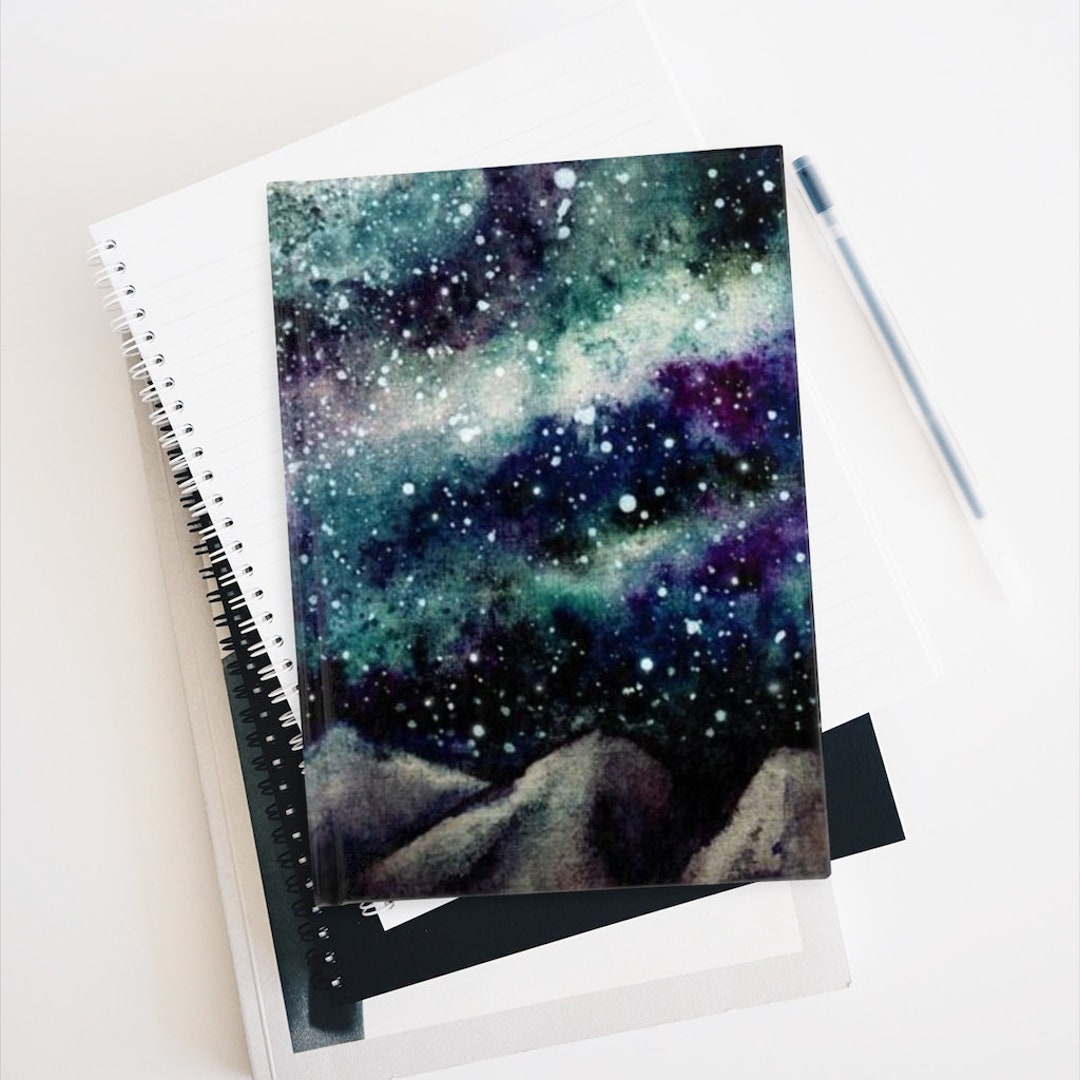 Watercolor Night Sky Blank Journal - Etsy