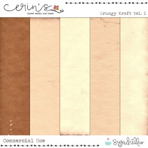 Papier kraft grungy ~ Junk Journal Digitals ~ Papier de scrapbooking imprimable ~ Texture à usage assez commercial ~ Papiers peints ~ CU de haute qualité ~ Sous-papier