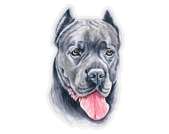 Cane Corso Sticker~Hand Drawn Dogs Kiss-Cut Decal~Pretty Pet Accessories~Gift for Dog Lover~Corso Gifts