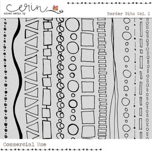 Bordas rabiscadas ~ Bordas rabiscadas digitais ~ Bordas de tinta ~ Bordas de uso comercial ~ CU de alta qualidade ~ Uso comercial ~ Sobreposição rabiscada ~ Transferências