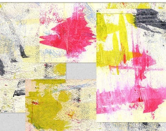 Printable Spring Mixed Media Papers~Junk Journal Printable Pages~Colorful Collage Backgrounds~Mixed Media Journal Starters