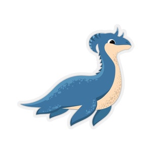 Loch Ness Monster Sticker~Illustrated Nessie Kiss-Cut Decal~Celtic Laptop Decals~Scottish Gifts
