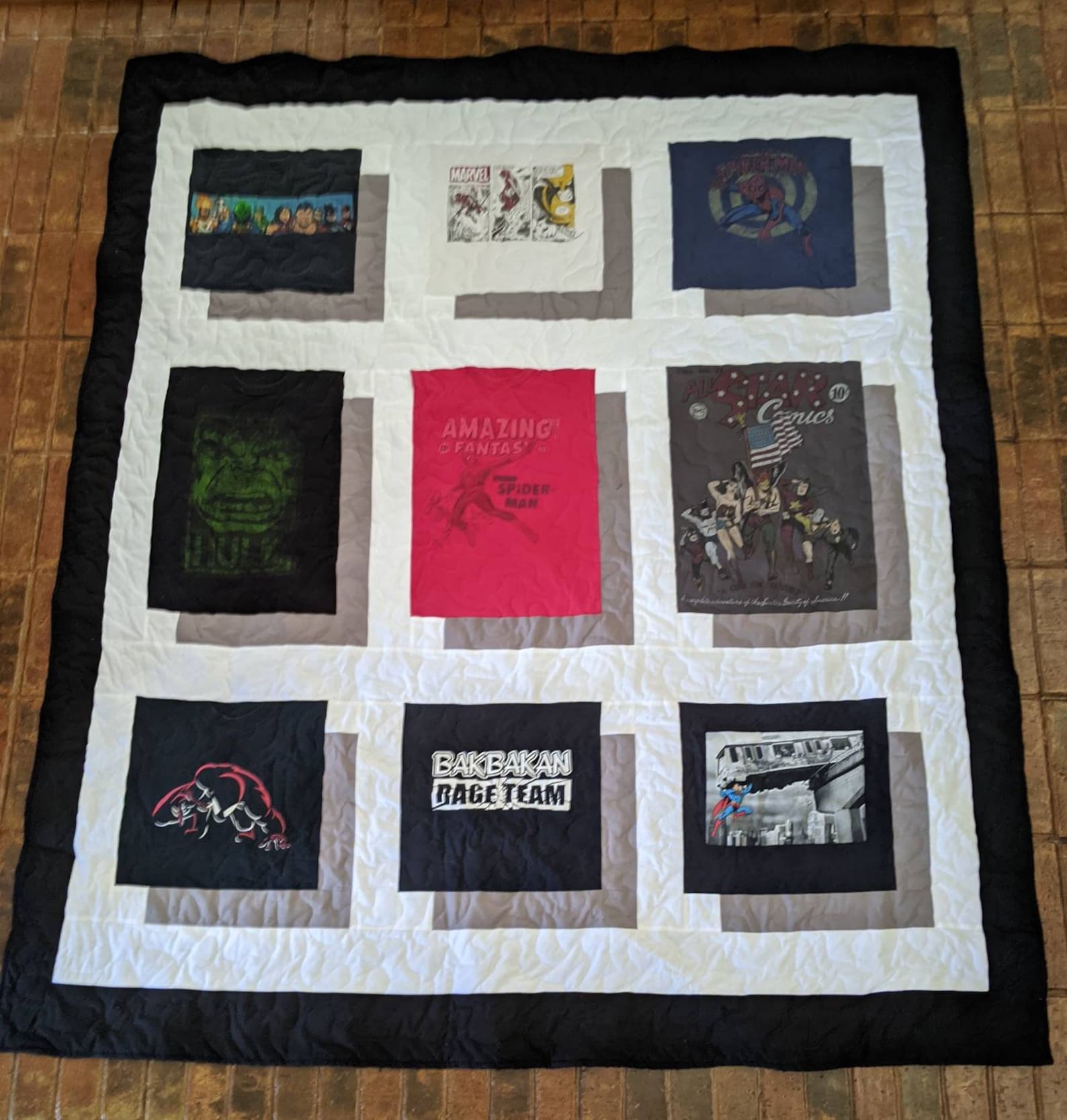 Shadowbox Tshirt Quilt Etsy