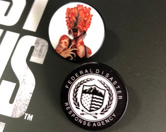 The Last of Us Clicker pin badge | TLOU FEDRA pin badge | The Last of Us part 1 cosplay birthday gift...