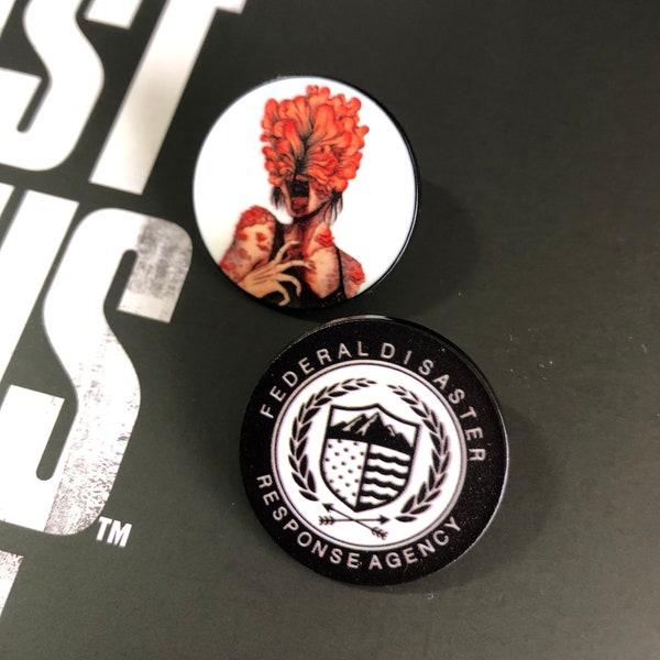 The Last of Us Clicker pin badge | TLOU FEDRA pin badge | The Last of Us part 1 cosplay birthday gift...