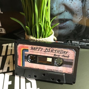 The Last of Us Birthday Cassette Tape, Ellie's Apollo 11 Launch "Happy Birthday, Love Joel" working audio tape, TLOU cosplay cassette Gift