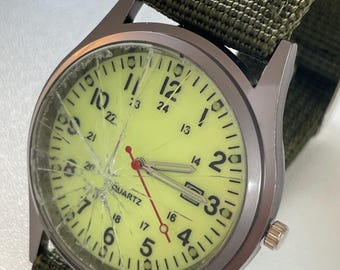 Accessoire de cosplay de montre cassée inspiré du jeu : visage fissuré, mini impressions, autocollants