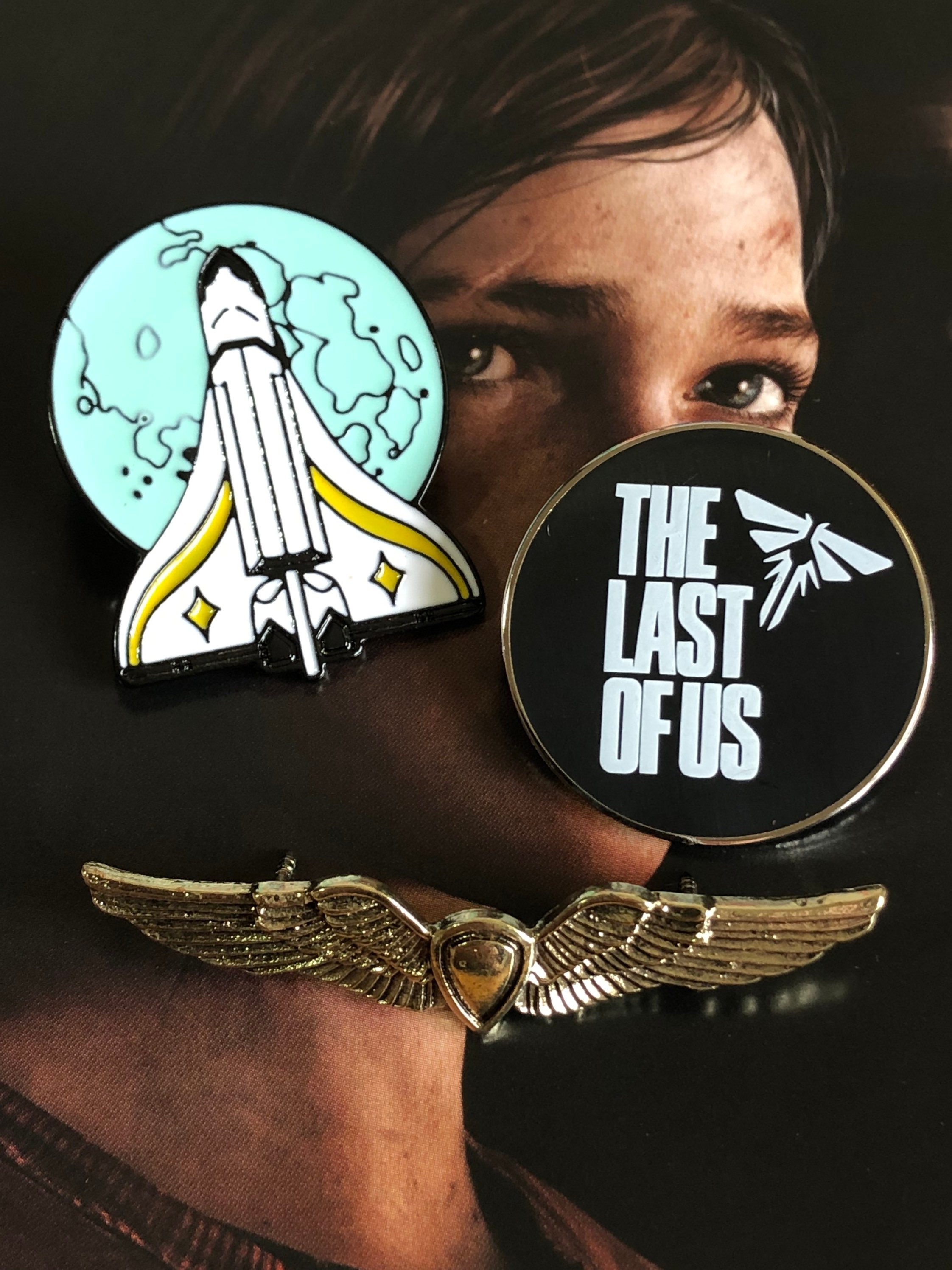 The Last Of Us II Brooches Ellie Tattoo Black Gold Backpack Pin  Collectibles Metal Cosplay Badge Gift Bag Accessory