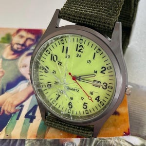 Game Inspired Broken Watch Cosplay Prop: Cracked Face, Mini Prints, Stickers image 3