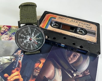 The Last of Us Watch + Cassette Tape, TLOU Joel's broken watch + Ellie's Happy Birthday cassette tape, The Last of Us cosplay birthday gift