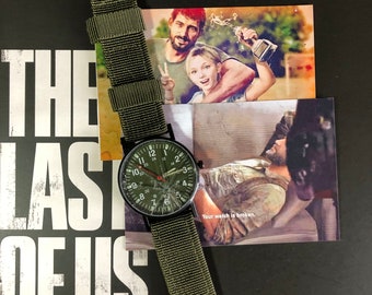 Regarder The Last of Us | Montre-bracelet en verre brisé de TLOU Joel Cadeau d'anniversaire | The Last of Us Part 1 Montre Cosplay Cadeau d'anniversaire...