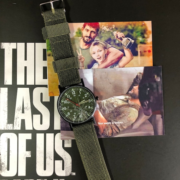 The Last of Us Watch | TLOU Joel's broken glass wristwatch Birthday present | The Last of Us Part 1 Watch Cosplay Birthday Gift...