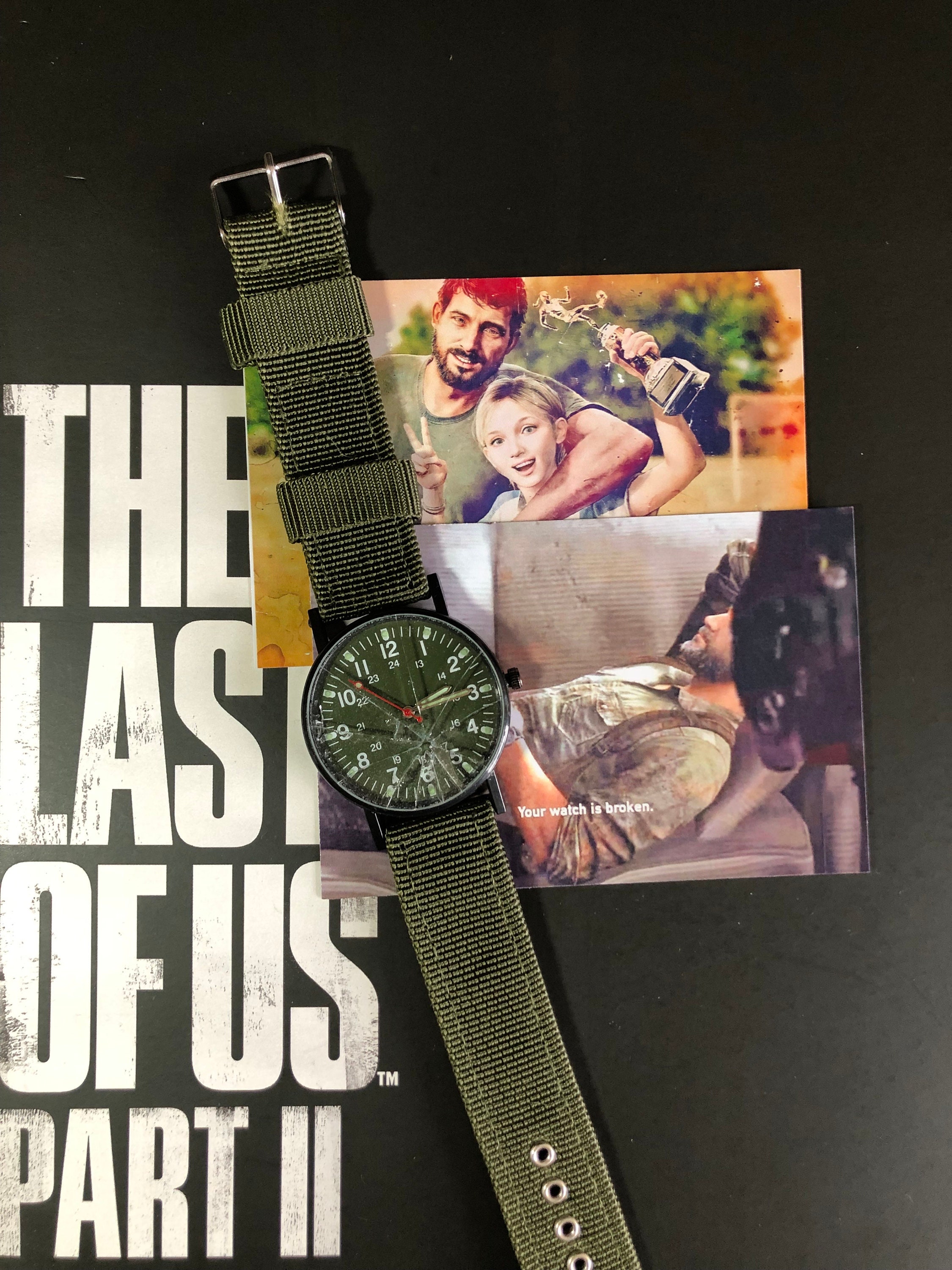 The Last of Us Watch TLOU Joel's Broken Glass Wristwatch