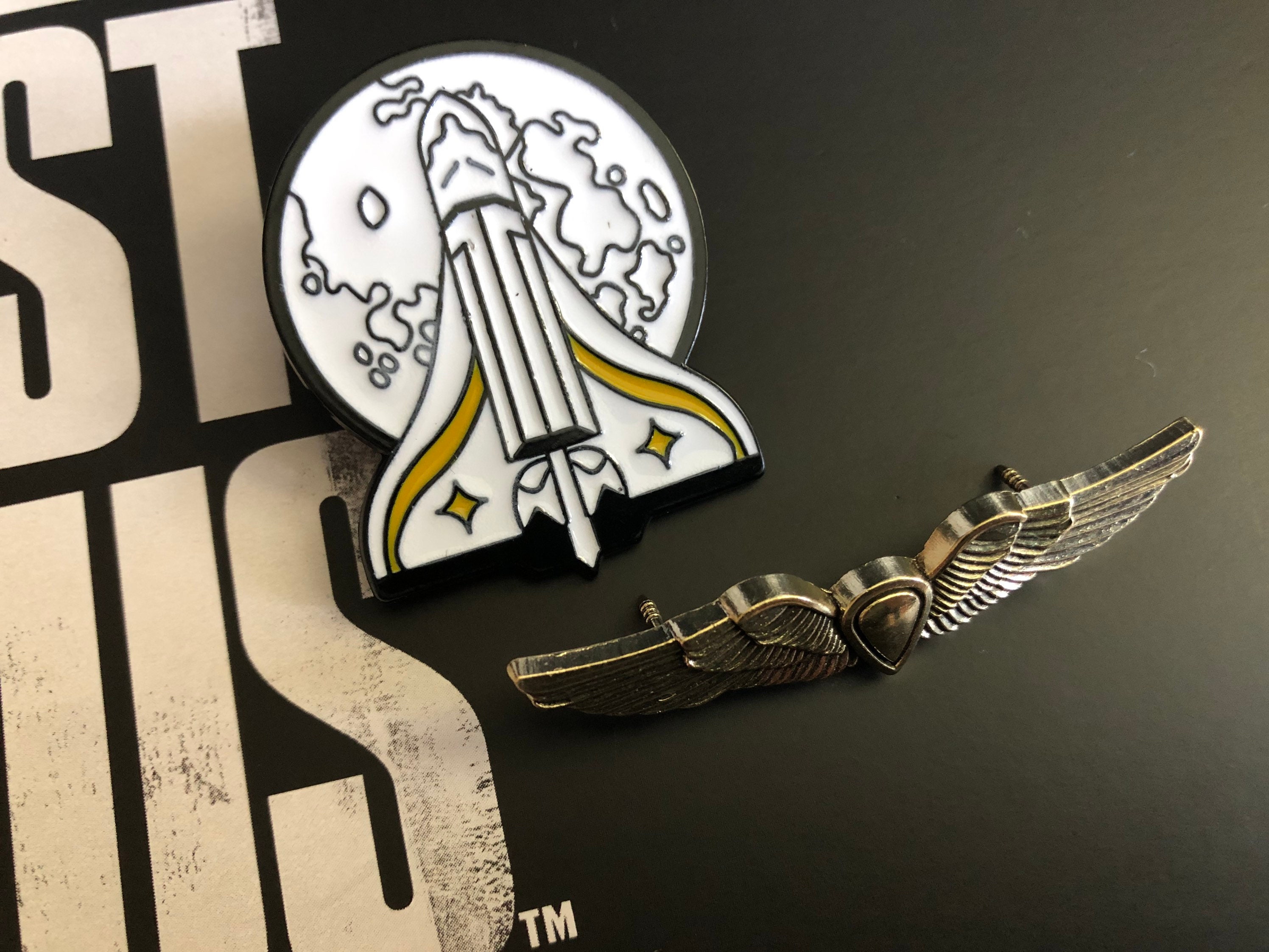 The Last Of Us Part 2 Ellie Backpack Pins Brooch Shield Wings Tlou