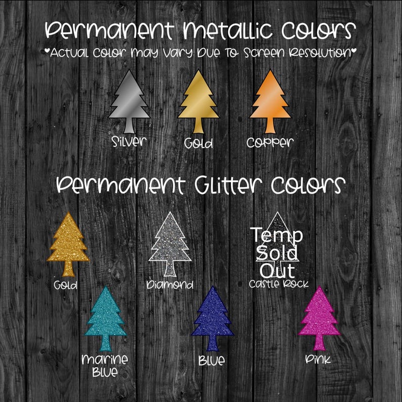 a collection of permanent metallic glitter colors and glitter types, including silver, gold, copper, permanent glitter colors, and glitter types such as glitter gold, glitter copper, glitter silver, glitter diamond, glitter gold, glitter copper, glitter silver, glitter blue, glitter pink, and glitter purple.