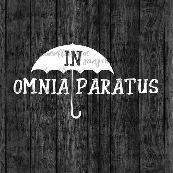In Omnia Paratus Umbrella Decal Gilmore Decal Umbrella Etsy