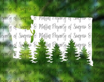 Washington Evergreen Forest Decal - Pacific Northwest Pride Sticker