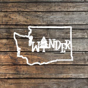 Pnw Pride Sticker, Washington State Design | Oracal Gloss Vinyl | Multiple Sizes, Outdoor-Ready, Gift image 1