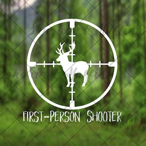 Hunting decal - car, window, laptop, tablet decal - pnw love, pnw pride, pnw decal, deer hunter, buck hunting, hunter decal, cross hairs