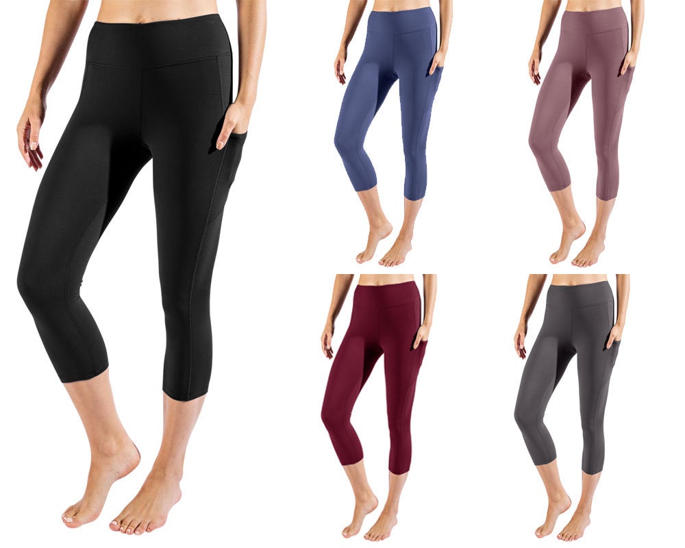 Capri Leggings / Short Leggings / Black Leggings / Gym Leggings