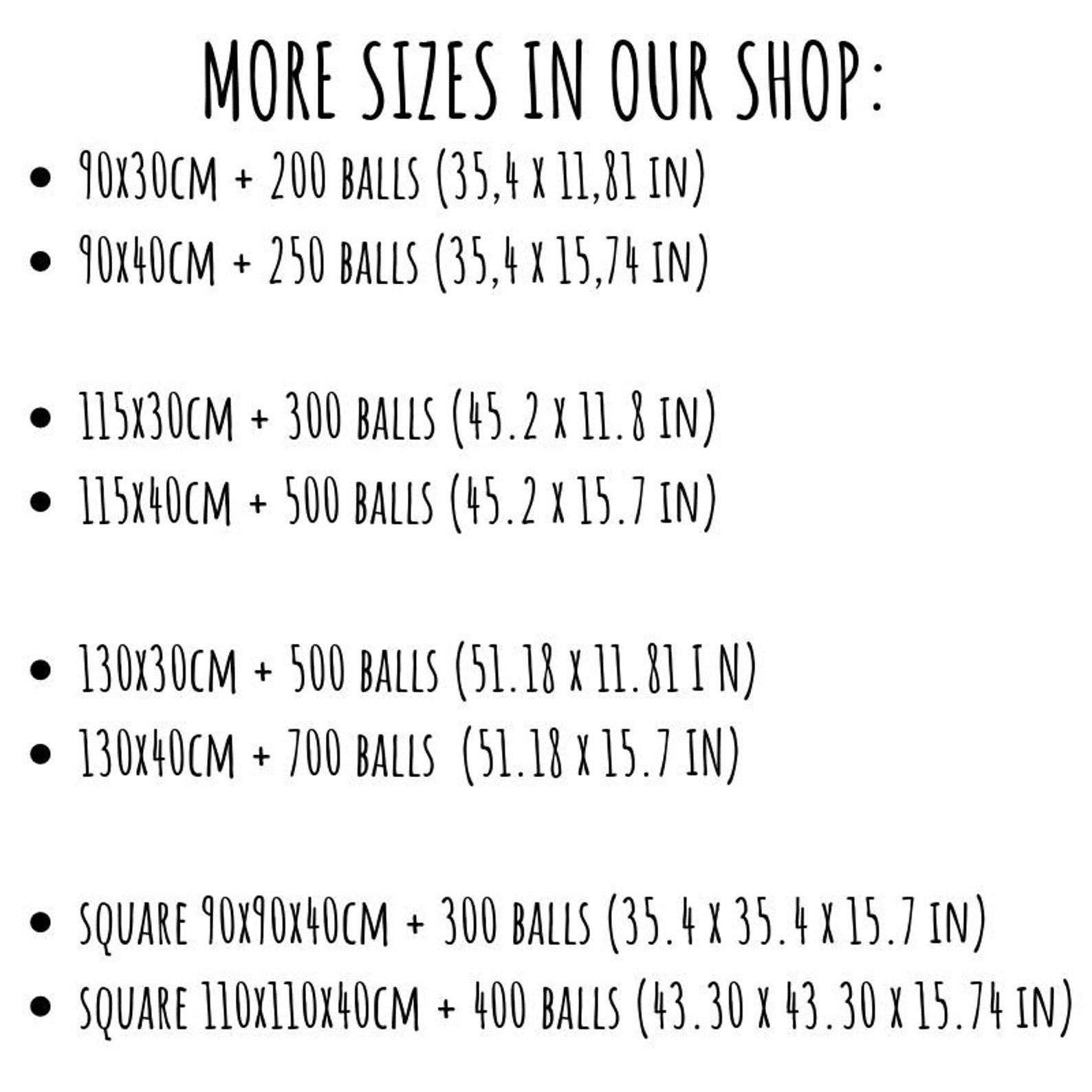 SIZE M/ BALL PIT ballsball pitball