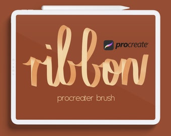 Pennello Procreate per scritte a nastro: pennello digitale divertente (uso commerciale)