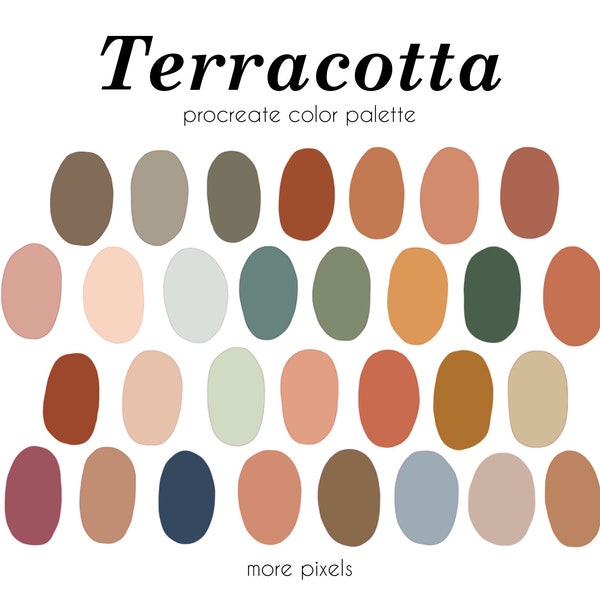 Terracotta Color Palette Etsy