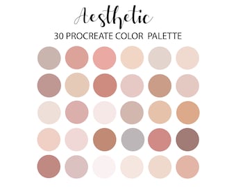 Pastello, Tavolozza colori procreata, Codice esadecimale, iPad, Tavolozza colori, Campioni, DOWNLOAD ISTANTANEO, 30 colori