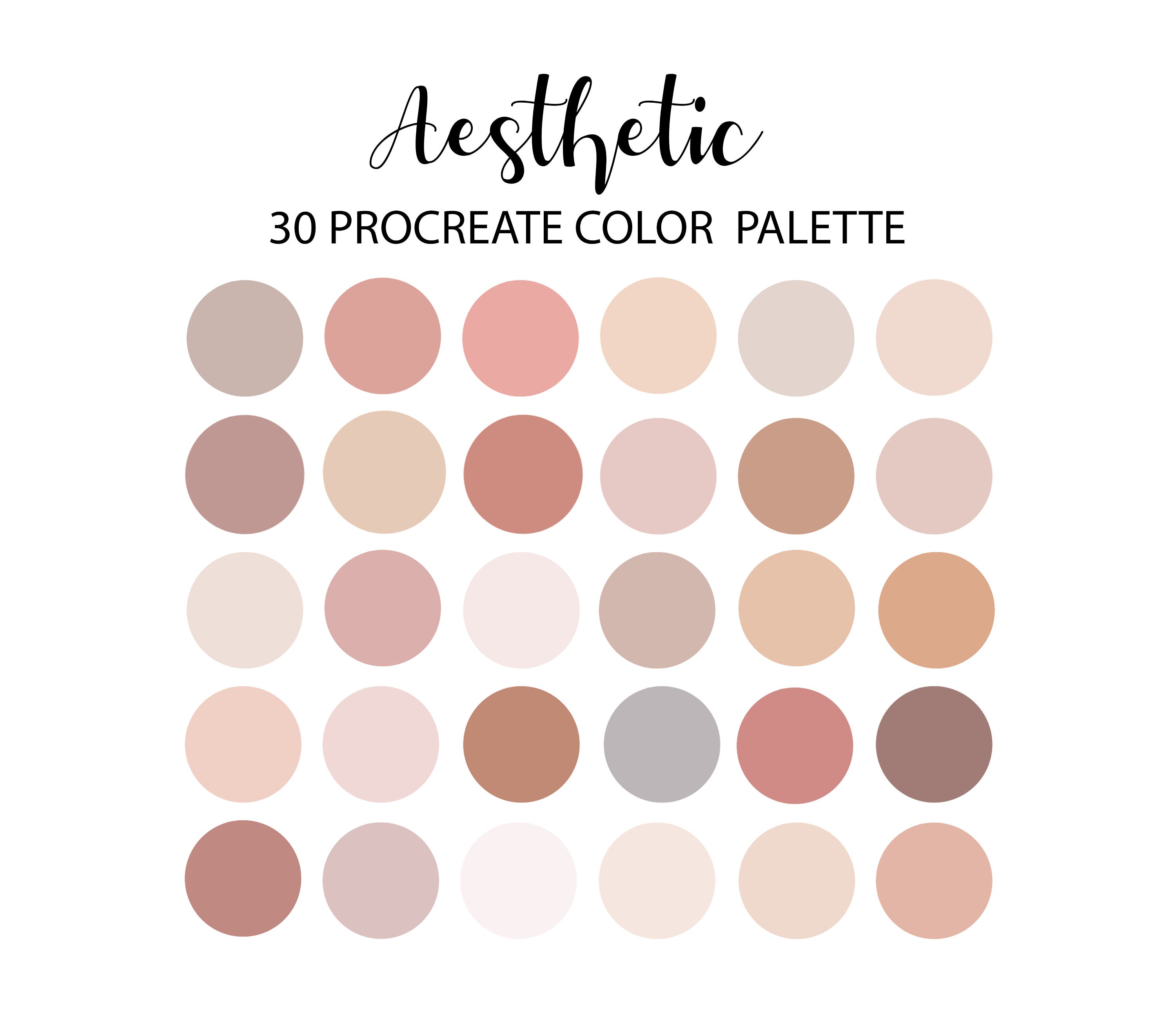 Pastel Procreate Color Palette Hex Code Ipad Color Etsy Singapore