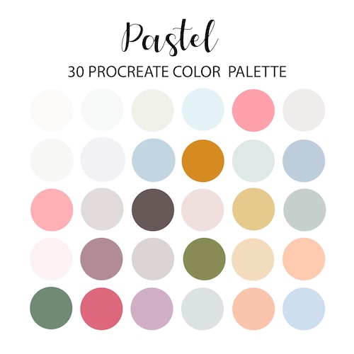Autumn Procreate Color Palette Ipad Hex Code Fall Color - Etsy