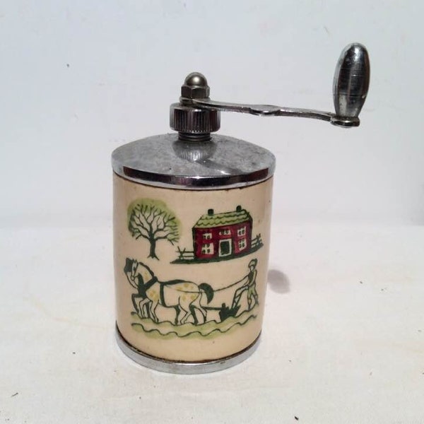 Rare Vintage - Metlox Poppytrail Vernon - PeppermIll Grinder - Homestead Provincial -