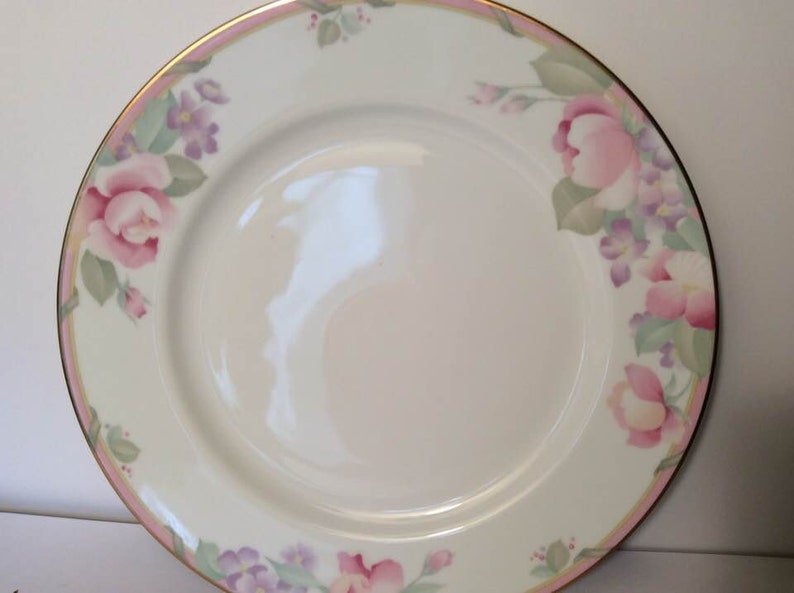 Mikasa Set of 4 Light Pink Floral Salad Plates Braemar Etsy