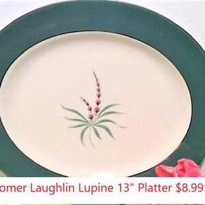 Rare Vintage - Homer Laughlin - Lupine - Cavalier Eggshell - 13 1/2" Platter