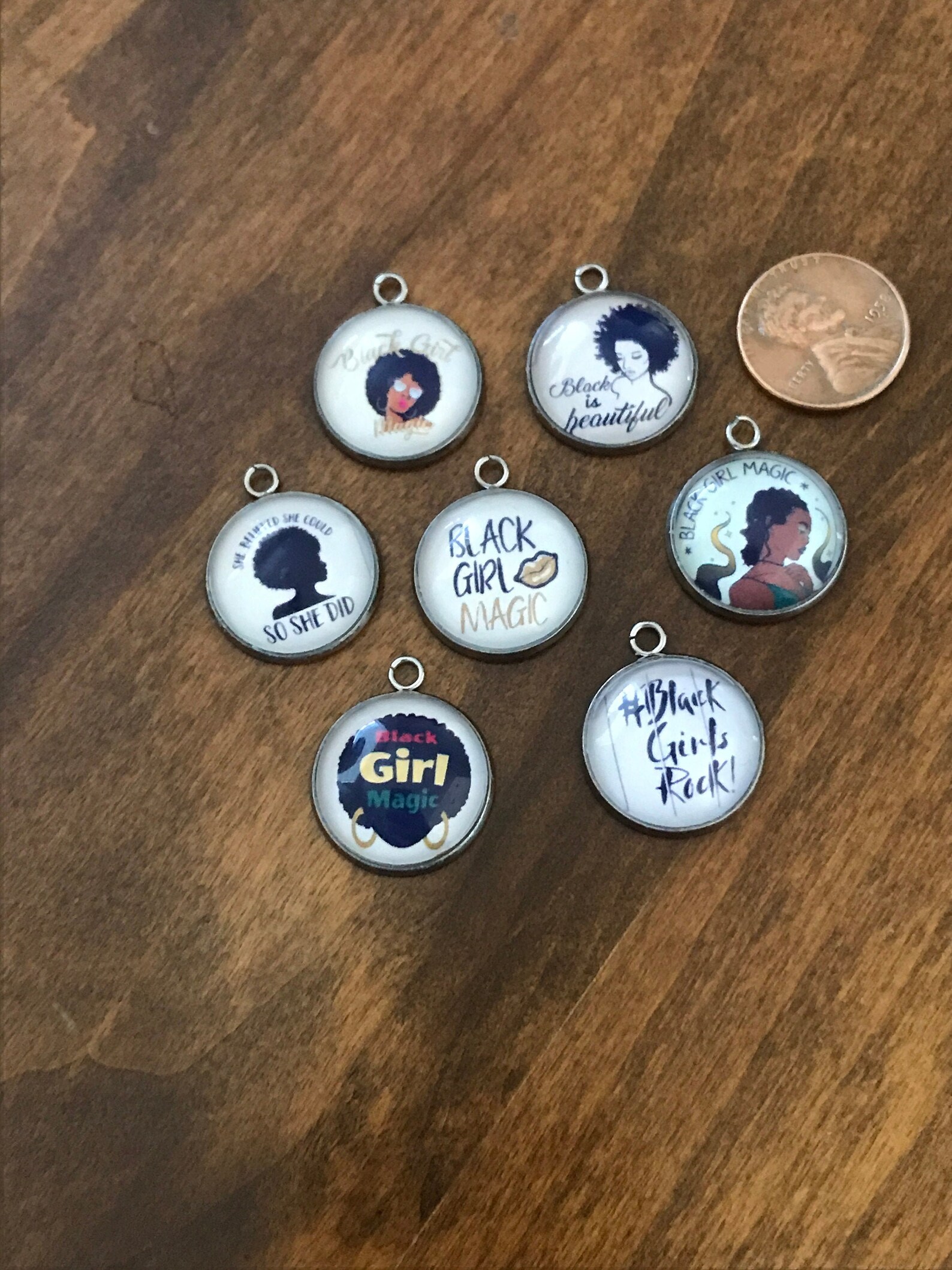 Black Girl Magic Charms Etsy