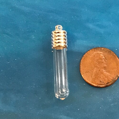 10pcs Cute Glass Tube Glass Bubble Glass Vial Pendant Etsy