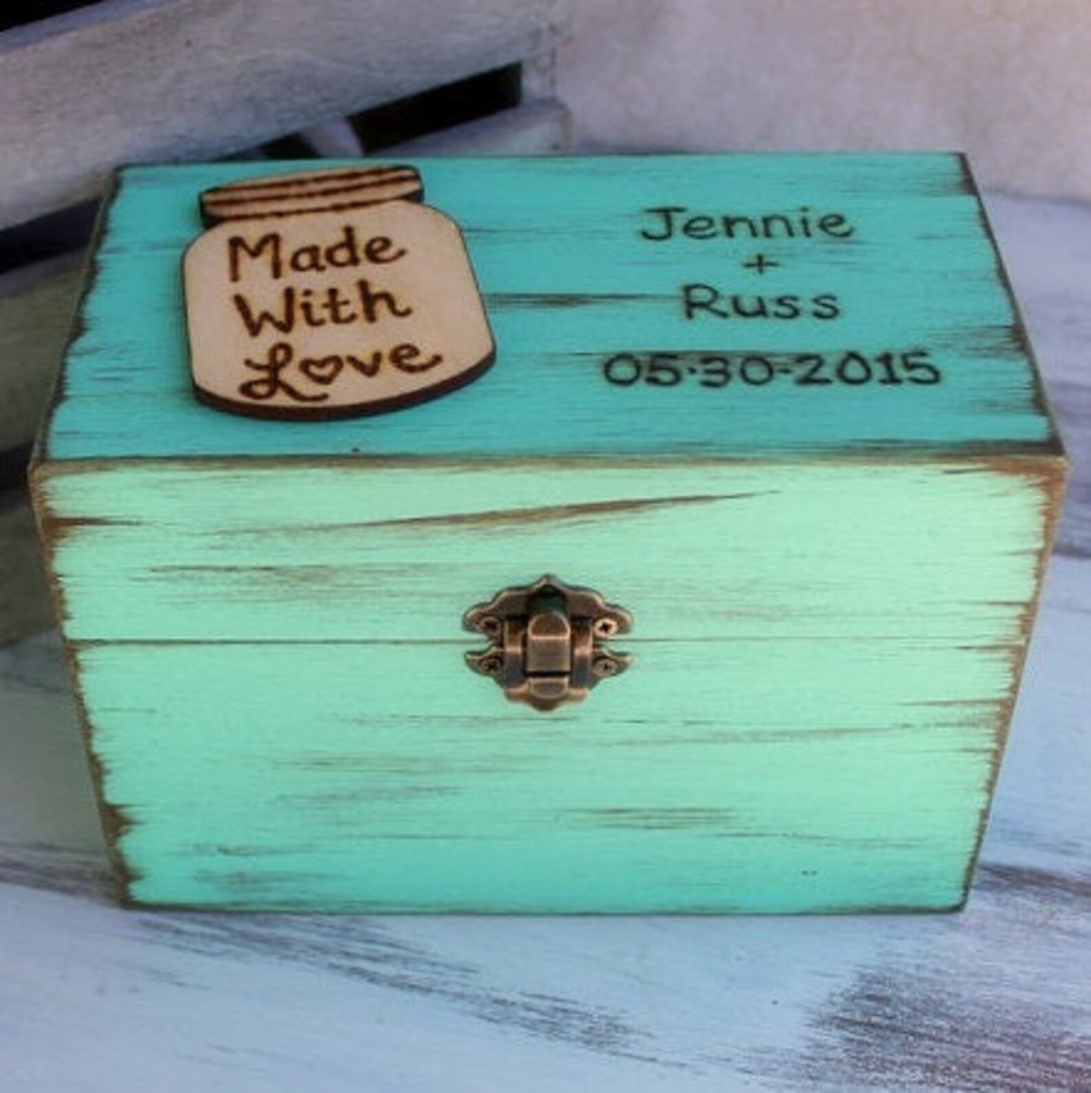 Rustic Recipe Box 4 X 6 Recipe Box Wood Recipe Box bridal Etsy