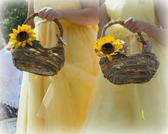 fall flower girl baskets