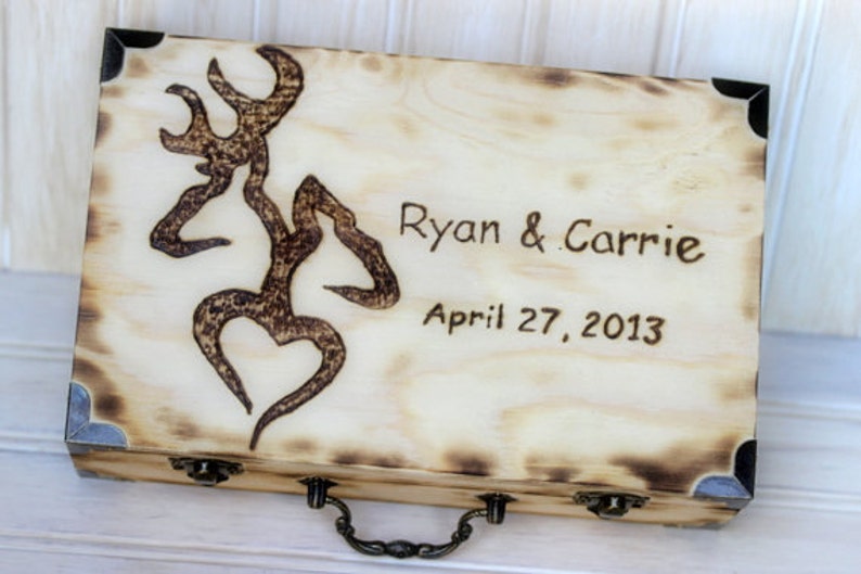 Wedding Card Box Rustic Wedding Decor First Fight Box Etsy