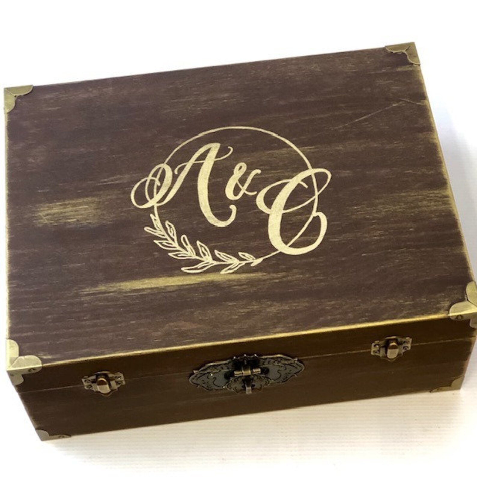 Wedding Lockable Card Box Rustic Wedding Decor Etsy