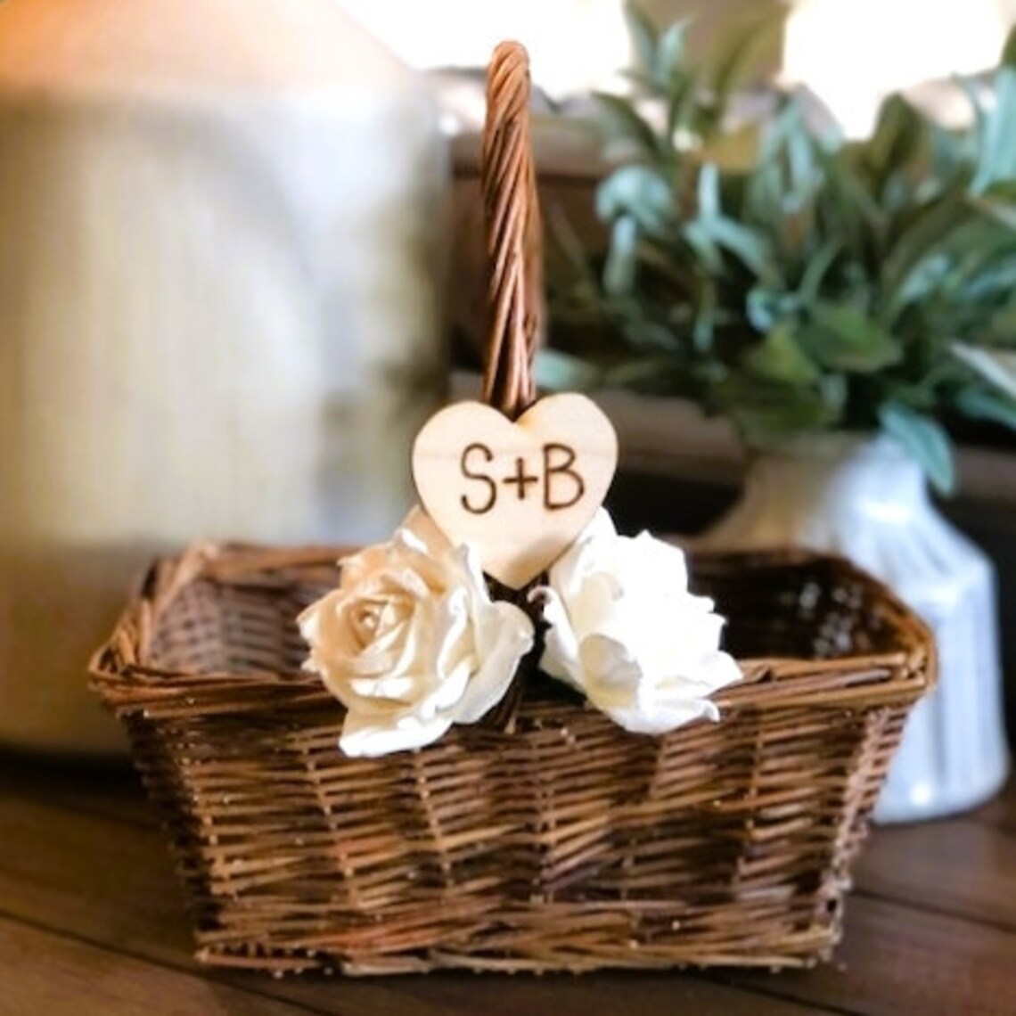 Rustic Flower Girl Baskets Country Barn Wedding Etsy