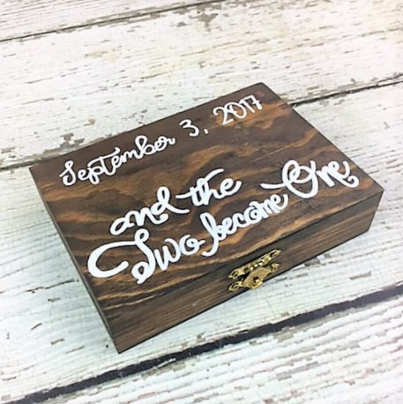 Ring Box Rustic Wedding Rustic Ring Bearer Box Wedding Etsy