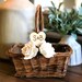 Rustic Flower Girl Baskets, Country Barn Wedding, Personalizaed Boho Wedding Basket