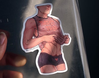 Thirst Trap Laminated Vinyl Stickers