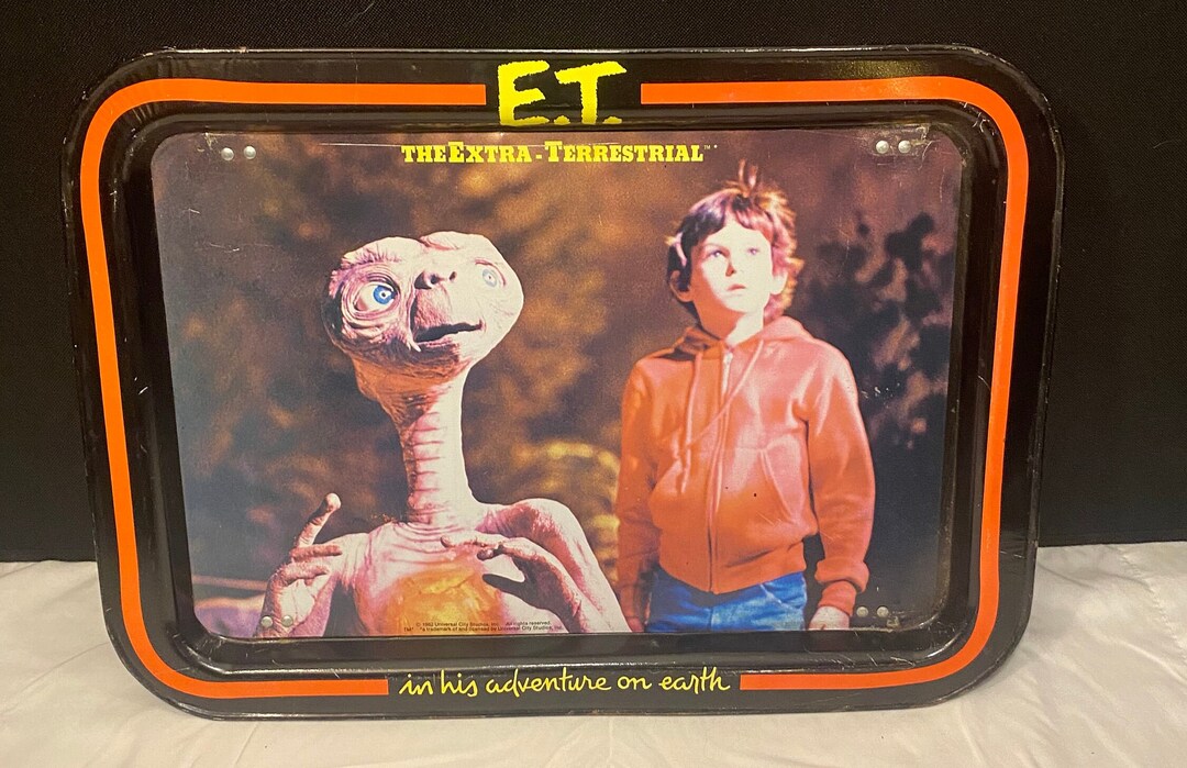 Vintage E.T. Tv Tray. Vintage Folding Movie Et Tv Tray Vintage Etsy