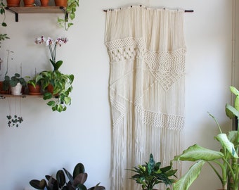 Free Form Natural Macrame Wall Hanging