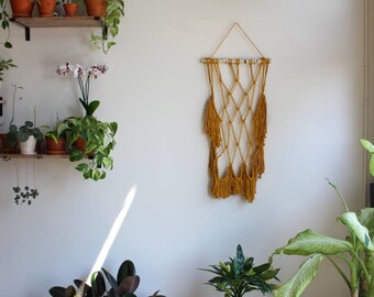 Natural Mini Mustard Macrame